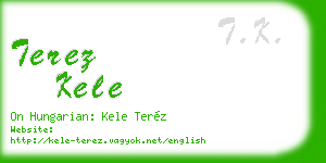 terez kele business card
