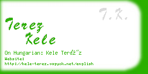 terez kele business card